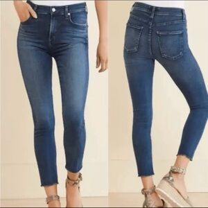 Agolde Sopie crop skinny jeans with whiskering women’s size 29